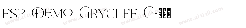 FSP DEMO Gryclff G字体转换 FSP DEMO Gryclff G字体转换